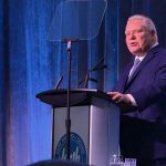 Ontario Premier Doug Ford at the Dairy Farmers of Ontario's 2026 annual general meeting. Photo: John Greig