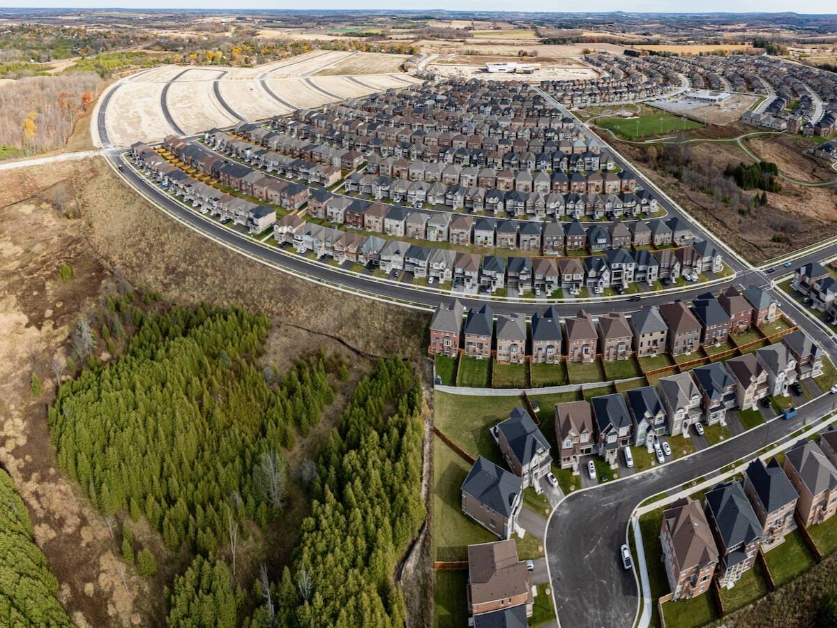Development at East Gwillimbury in 2024. The Ontario government says it hopes to modernize permitting by consolidating its conservation authorities. Photo: jimfeng/E+/Getty Images