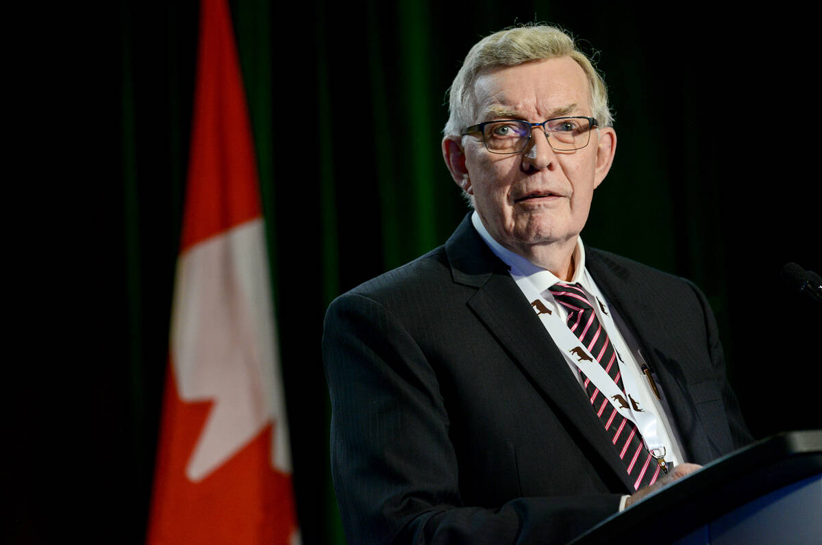 Ray Robertson at the Beef Farmers of Ontario annual general meeting in February 2023. Photo: Diana Martin
